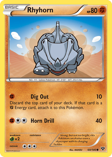 Rhyhorn - XY 60