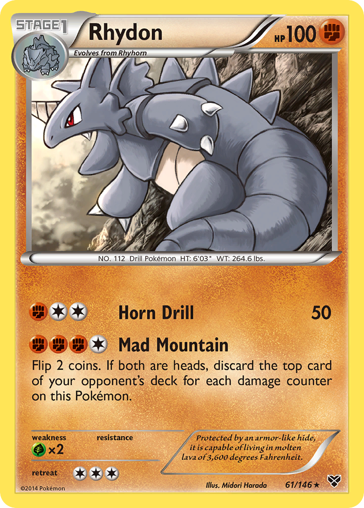Rhydon – XY 61/146 Pokémon card