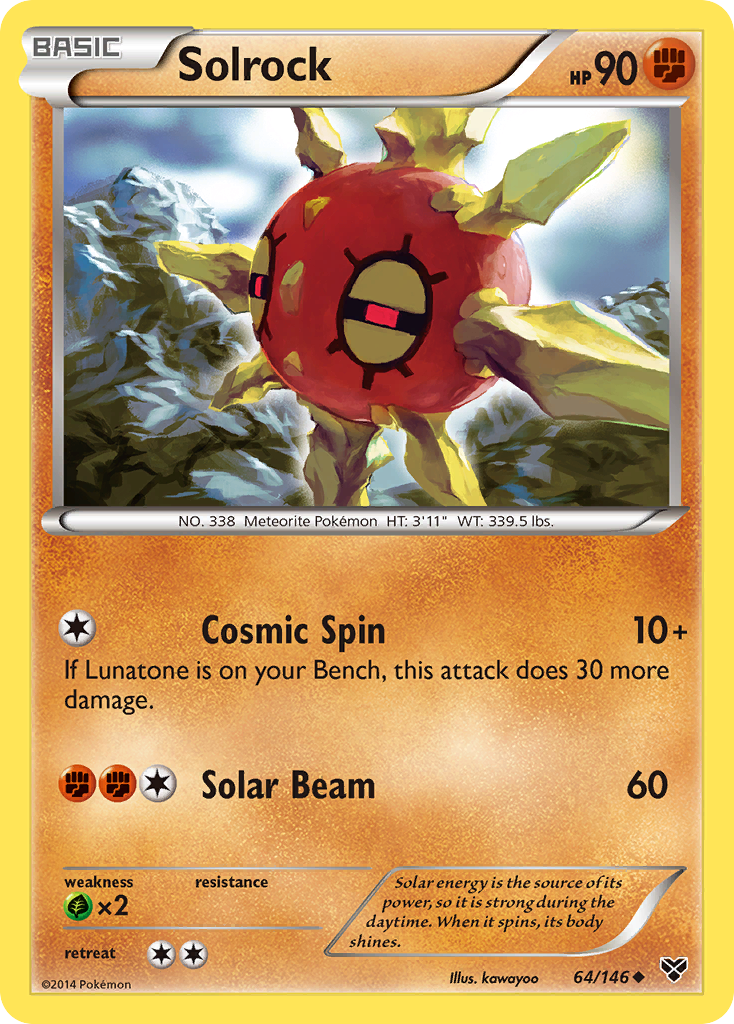 Solrock – XY 64/146 Pokémon card