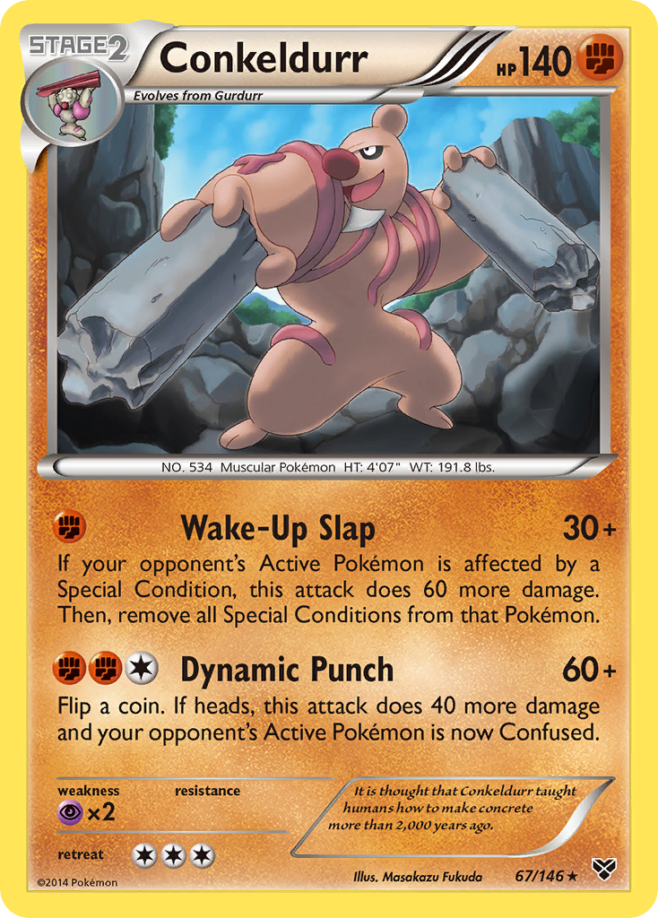 Conkeldurr – XY 67/146 Pokémon card