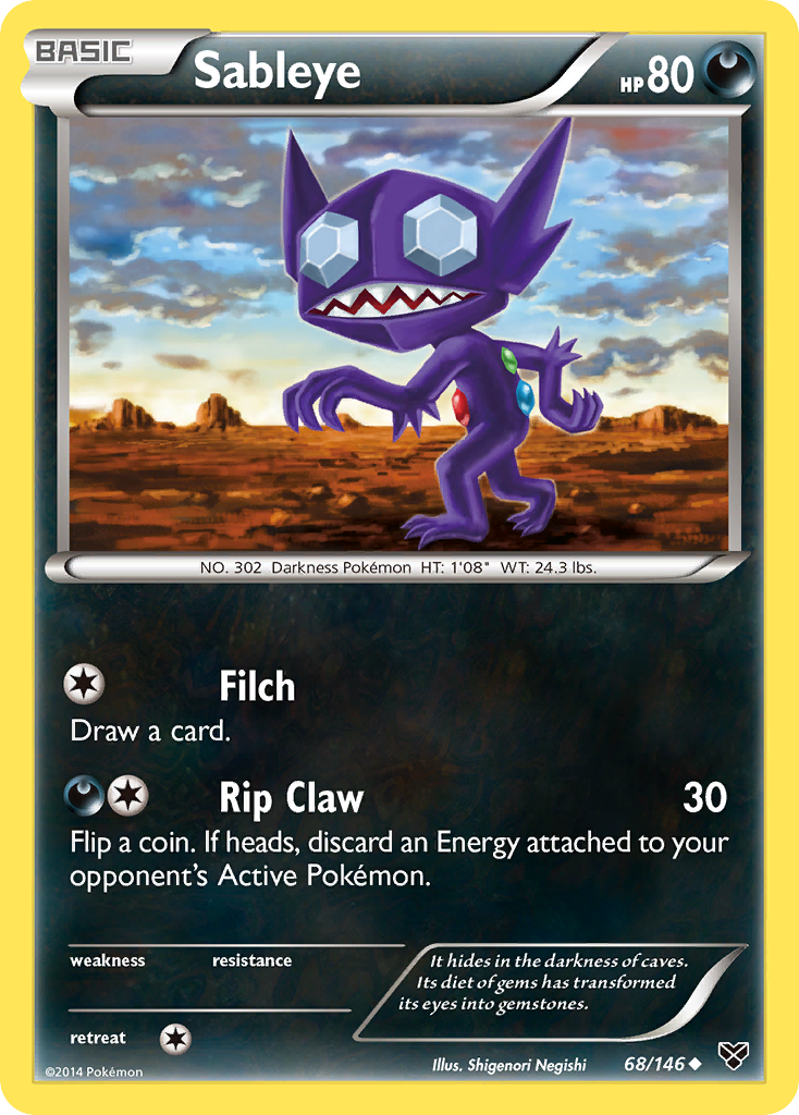 Sableye – XY 68/146 Pokémon card