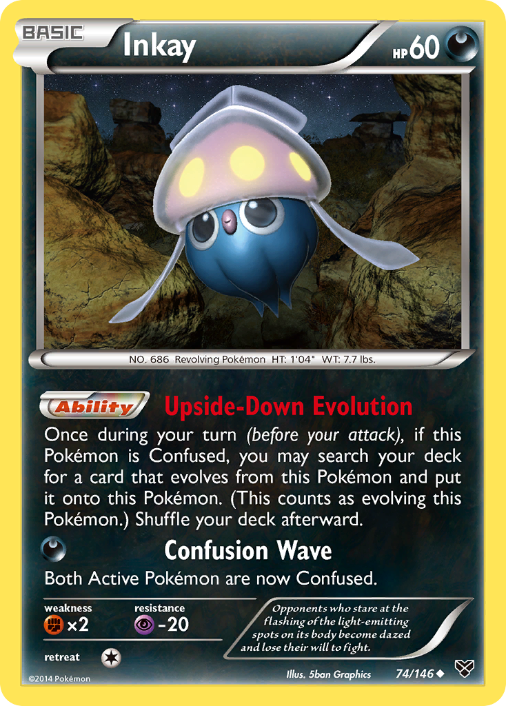 Inkay – XY 74/146 Pokémon card