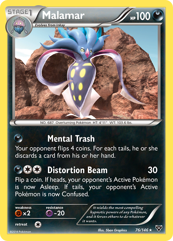 Malamar – XY 76/146 Pokémon card