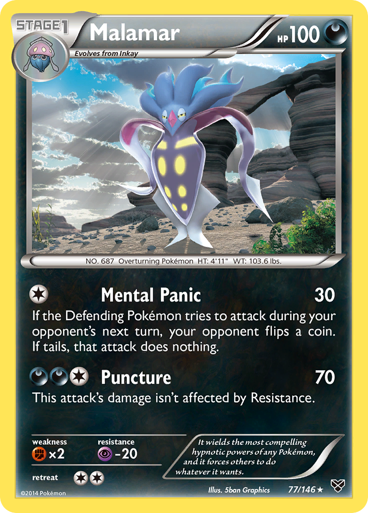 Malamar – XY 77/146 Pokémon card