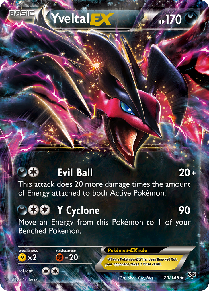 Yveltal-EX – XY 79/146 Pokémon card