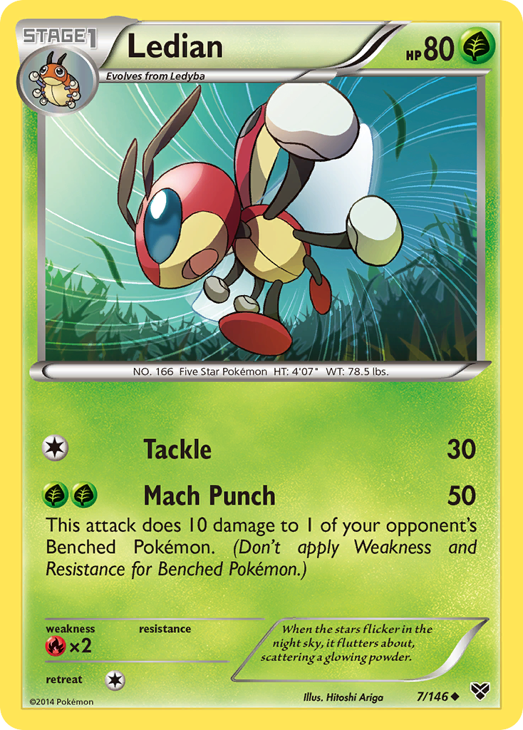 Ledian – XY 7/146 Pokémon card