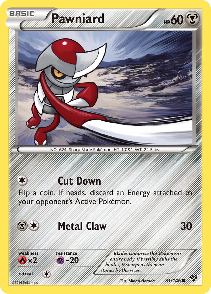 Pawniard – XY 81/146 Pokémon card