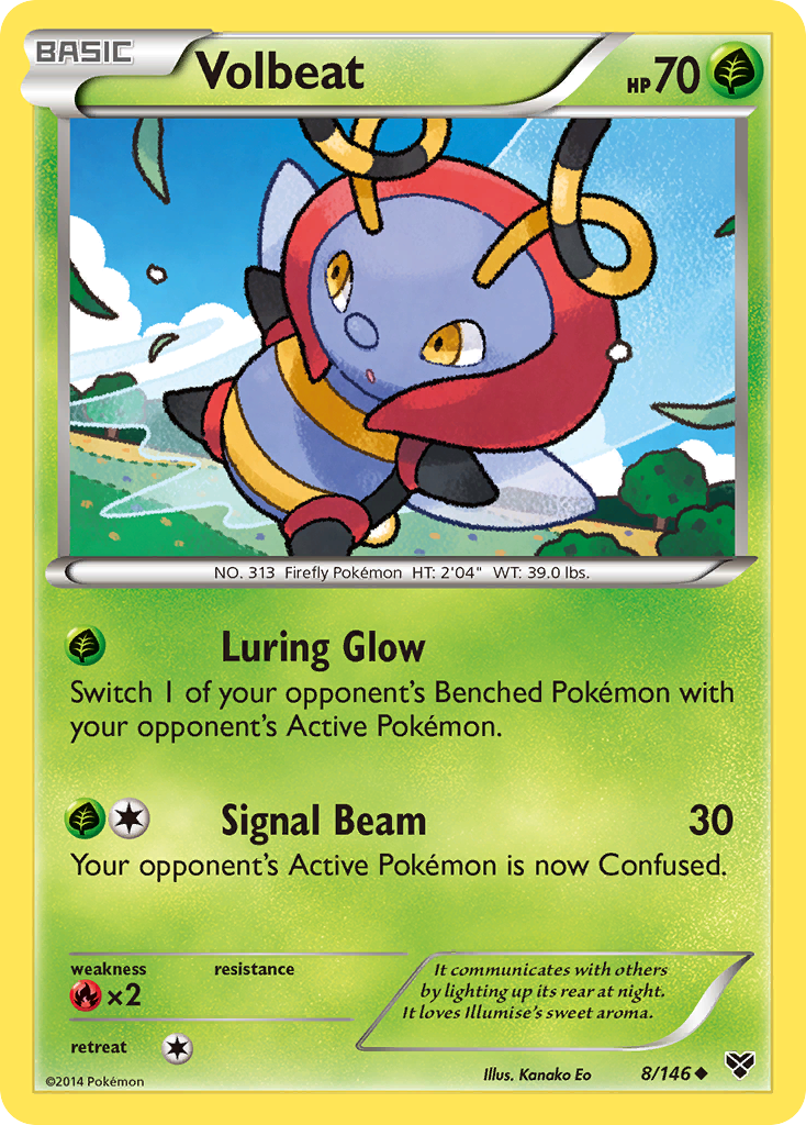 Volbeat – XY 8/146 Pokémon card