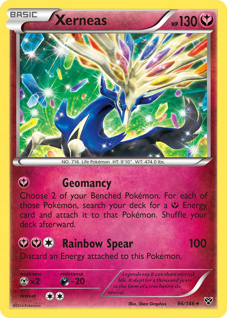 Xerneas – XY 96/146 Pokémon card