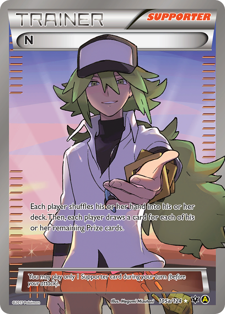 N – Fates Collide 105a/124 Pokémon card