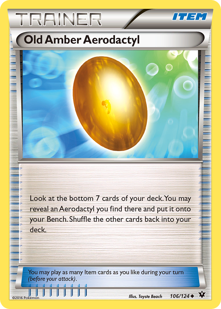Old Amber Aerodactyl – Fates Collide 106/124 Pokémon card