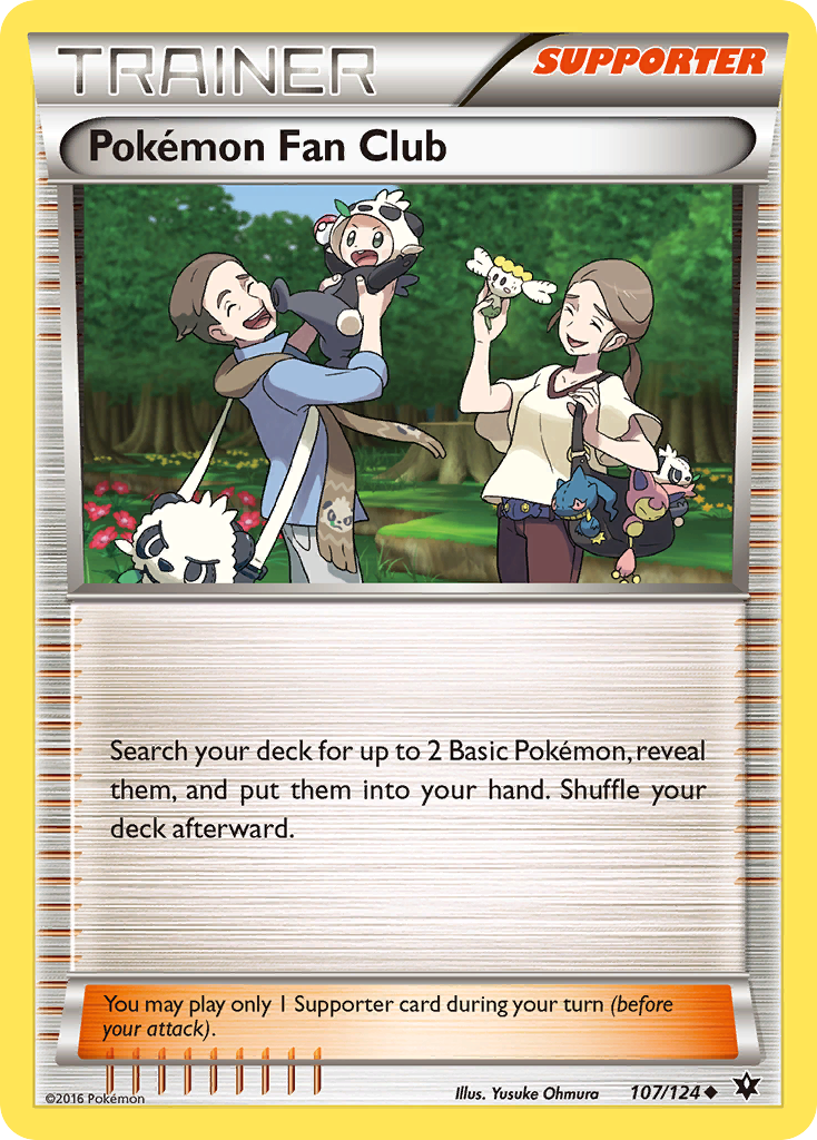 Pokémon Fan Club – Fates Collide 107/124 Pokémon card