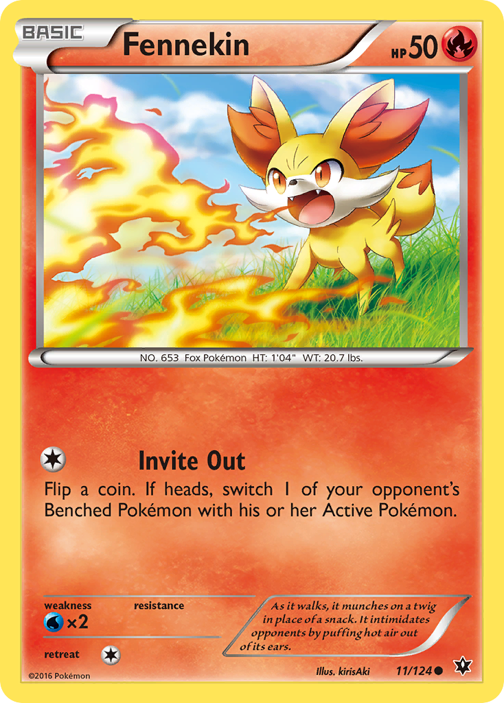 Fennekin – Fates Collide 11/124 Pokémon card