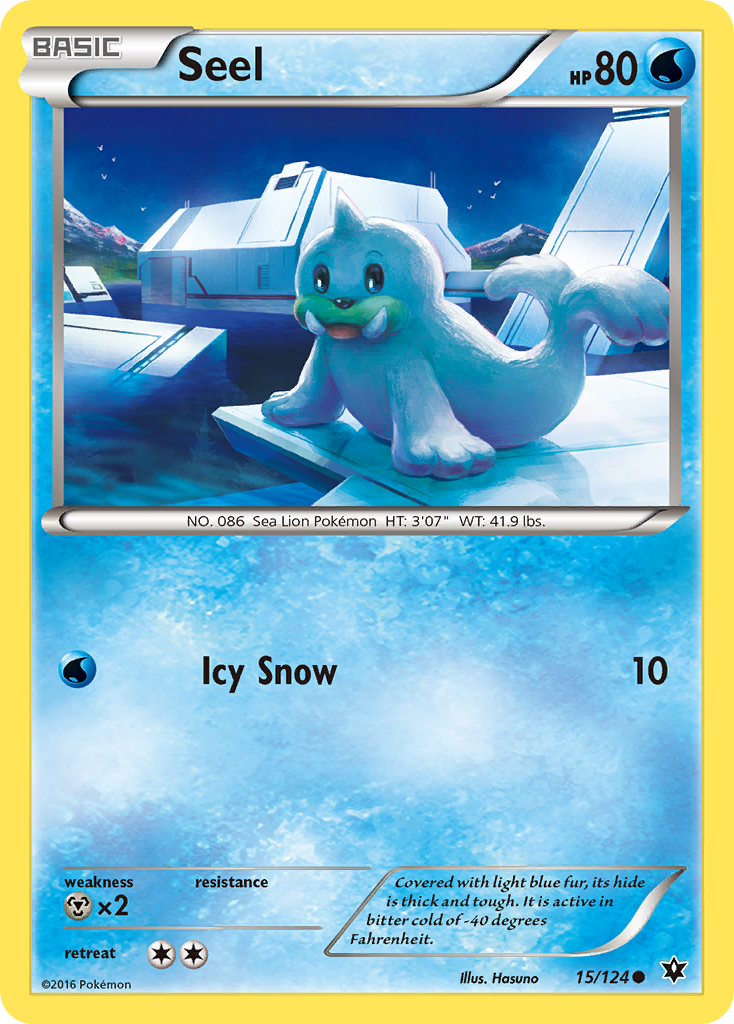 Seel – Fates Collide 15/124 Pokémon card
