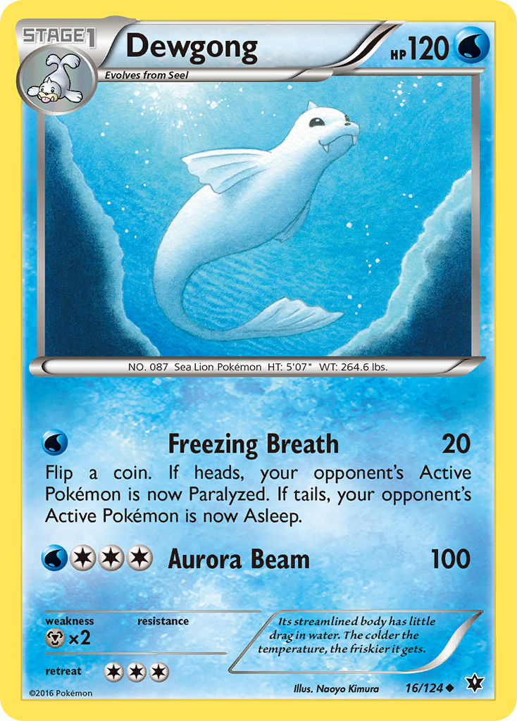 Dewgong – Fates Collide 16/124 Pokémon card