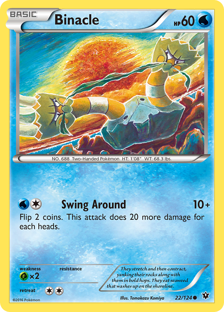 Binacle – Fates Collide 22/124 Pokémon card