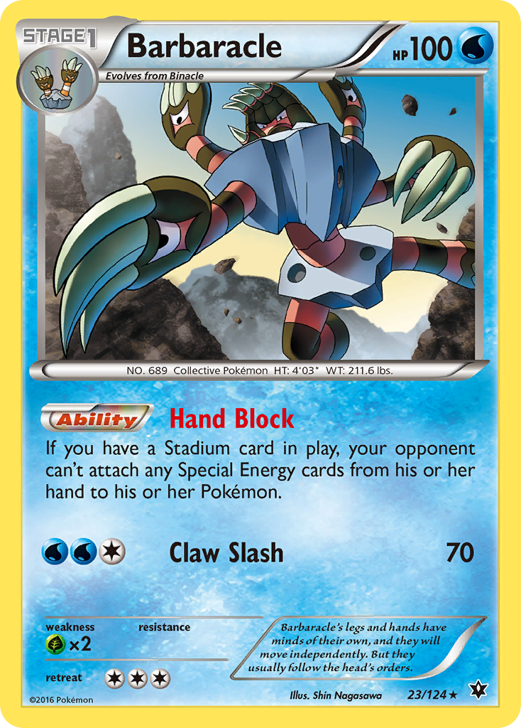 Barbaracle – Fates Collide 23/124 Pokémon card