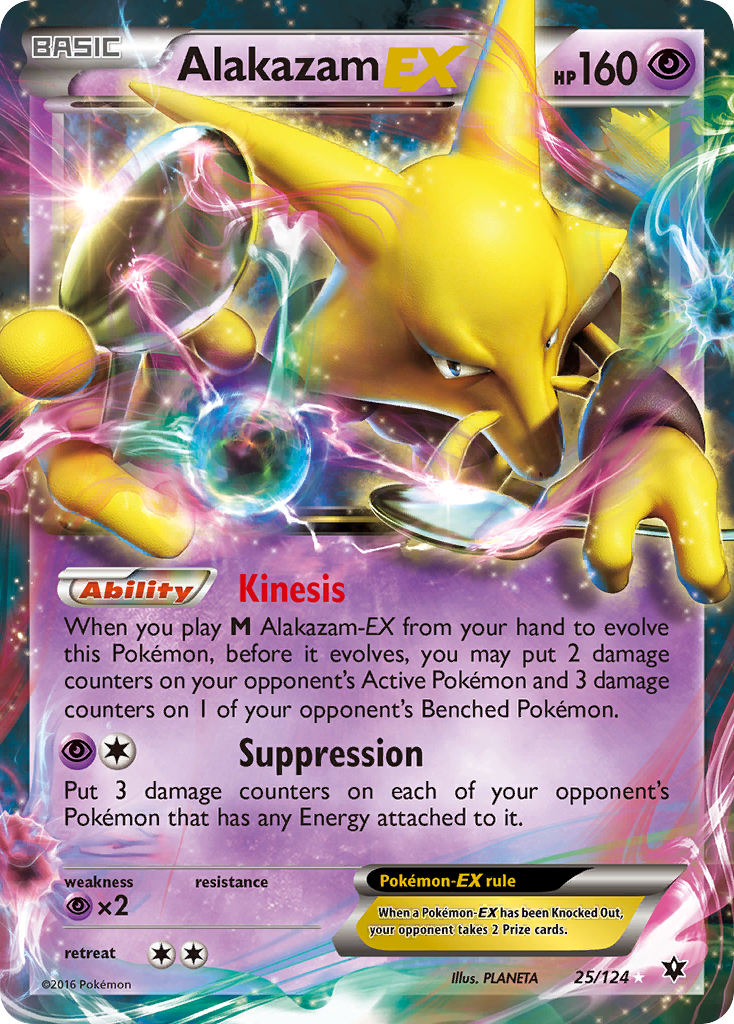 Alakazam-EX – Fates Collide 25/124 Pokémon card