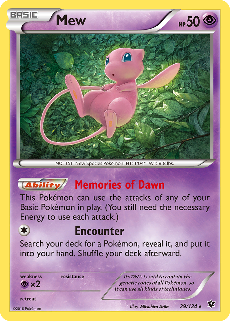 Mew – Fates Collide 29/124 Pokémon card