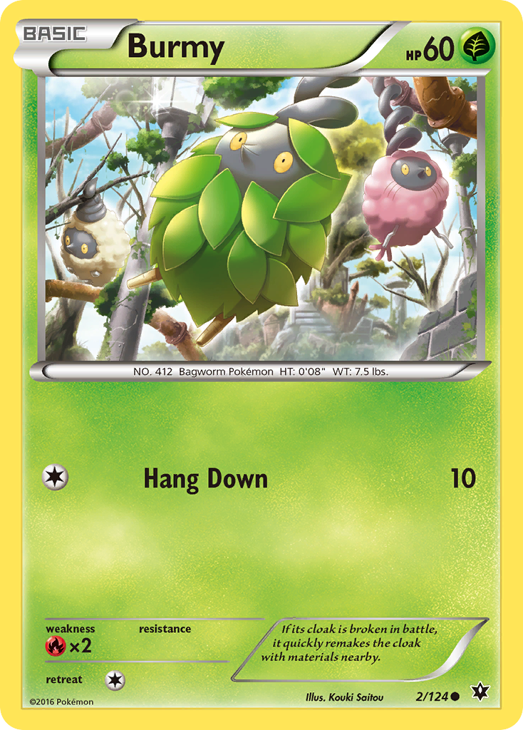 Burmy – Fates Collide 2/124 Pokémon card