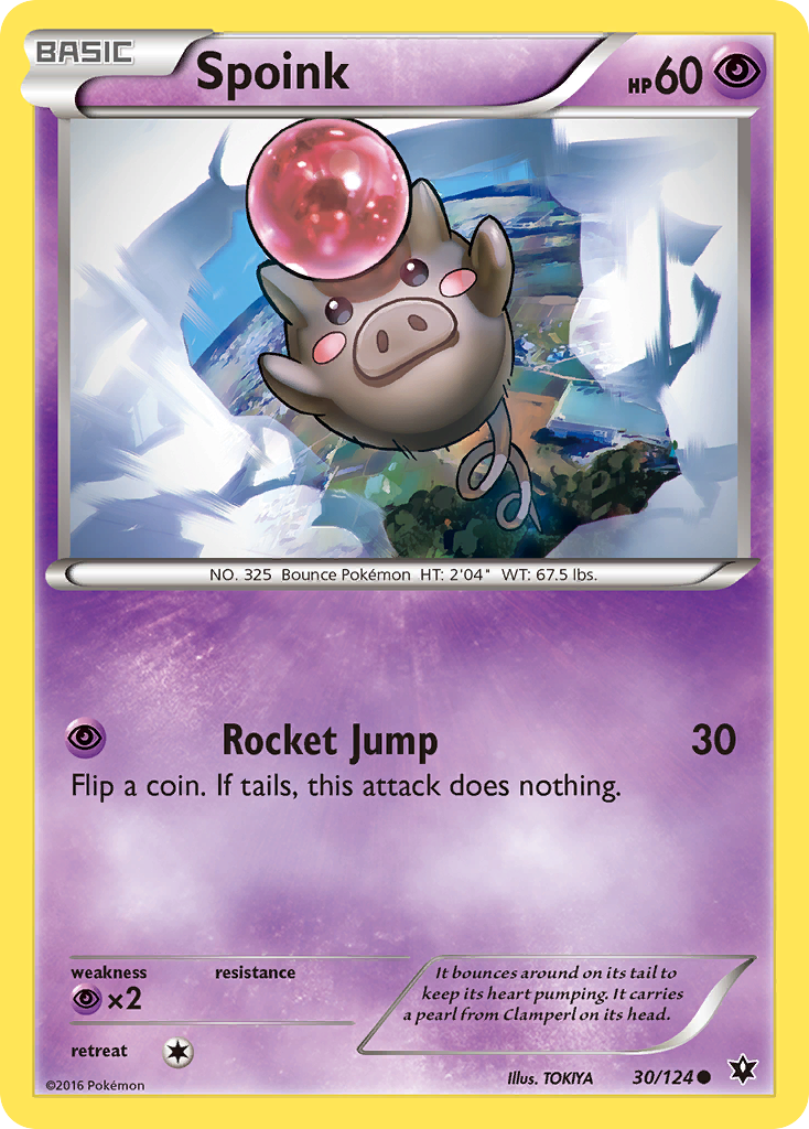 Spoink – Fates Collide 30/124 Pokémon card