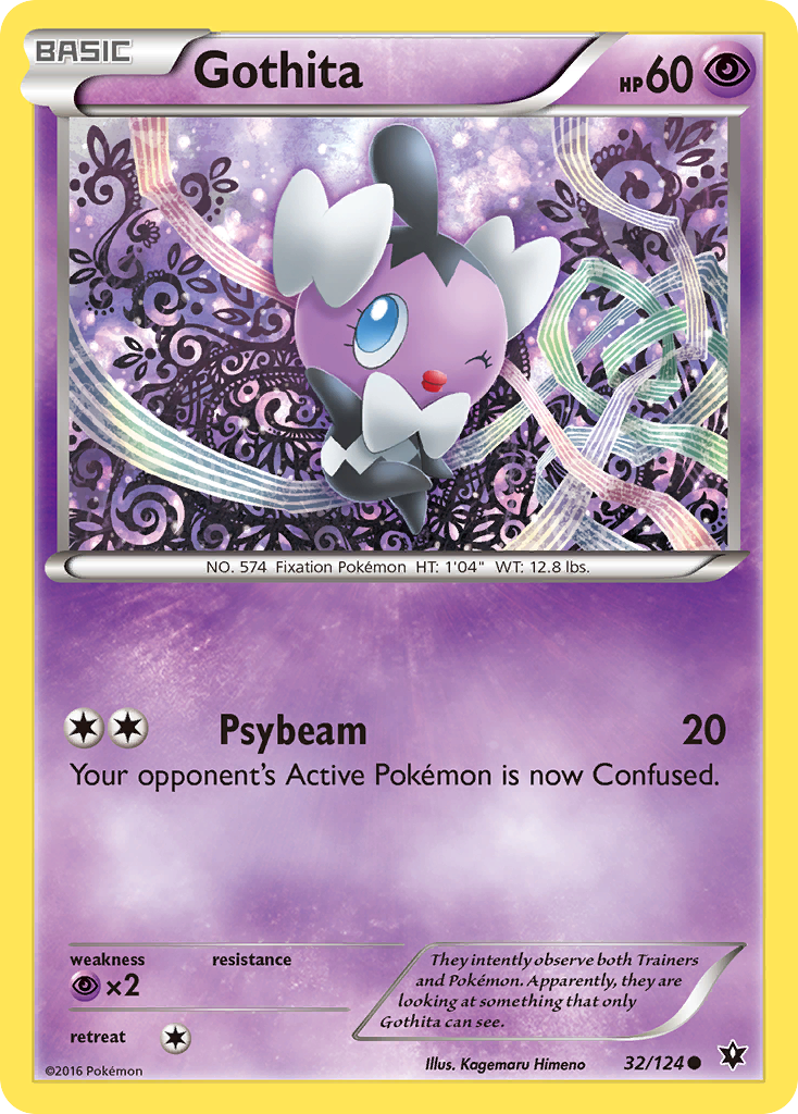 Gothita – Fates Collide 32/124 Pokémon card