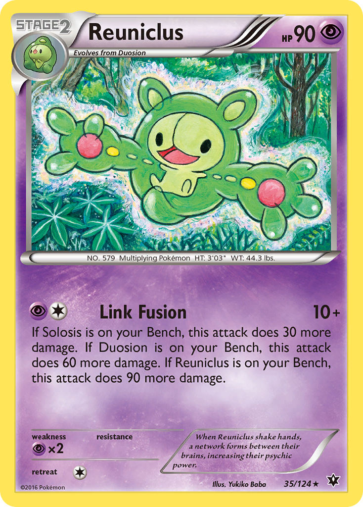 Reuniclus – Fates Collide 35/124 Pokémon card