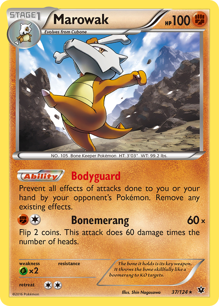 Marowak – Fates Collide 37/124 Pokémon card