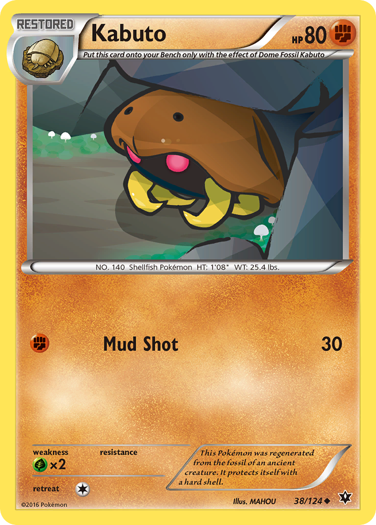 Kabuto – Fates Collide 38/124 Pokémon card