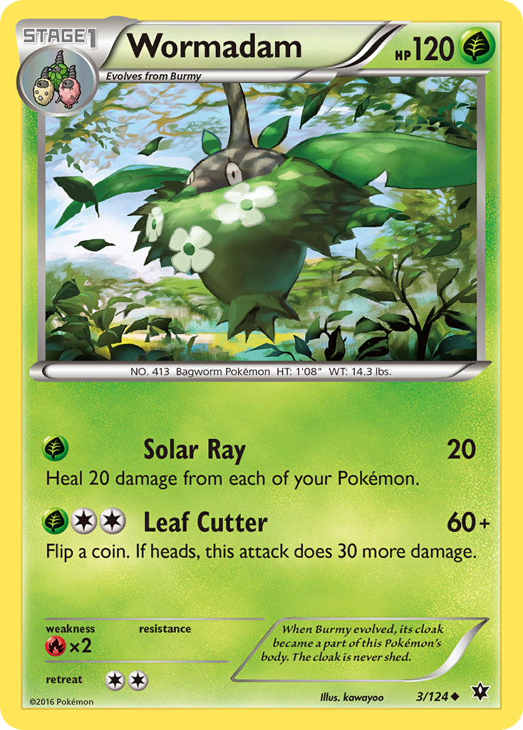 Wormadam – Fates Collide 3/124 Pokémon card