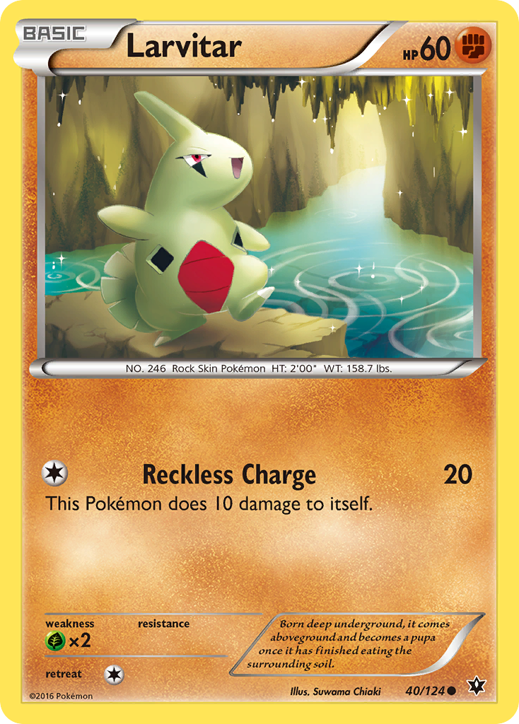Larvitar – Fates Collide 40/124 Pokémon card