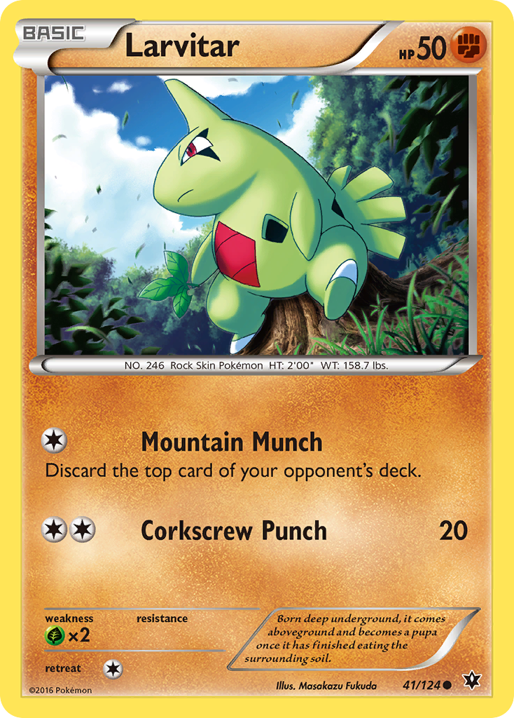 Larvitar – Fates Collide 41/124 Pokémon card