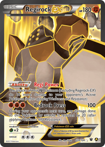 Regirock-EX - Fates Collide 43a
