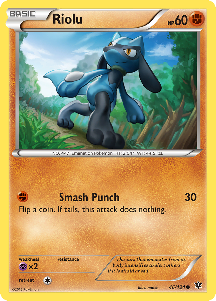 Riolu – Fates Collide 46/124 Pokémon card