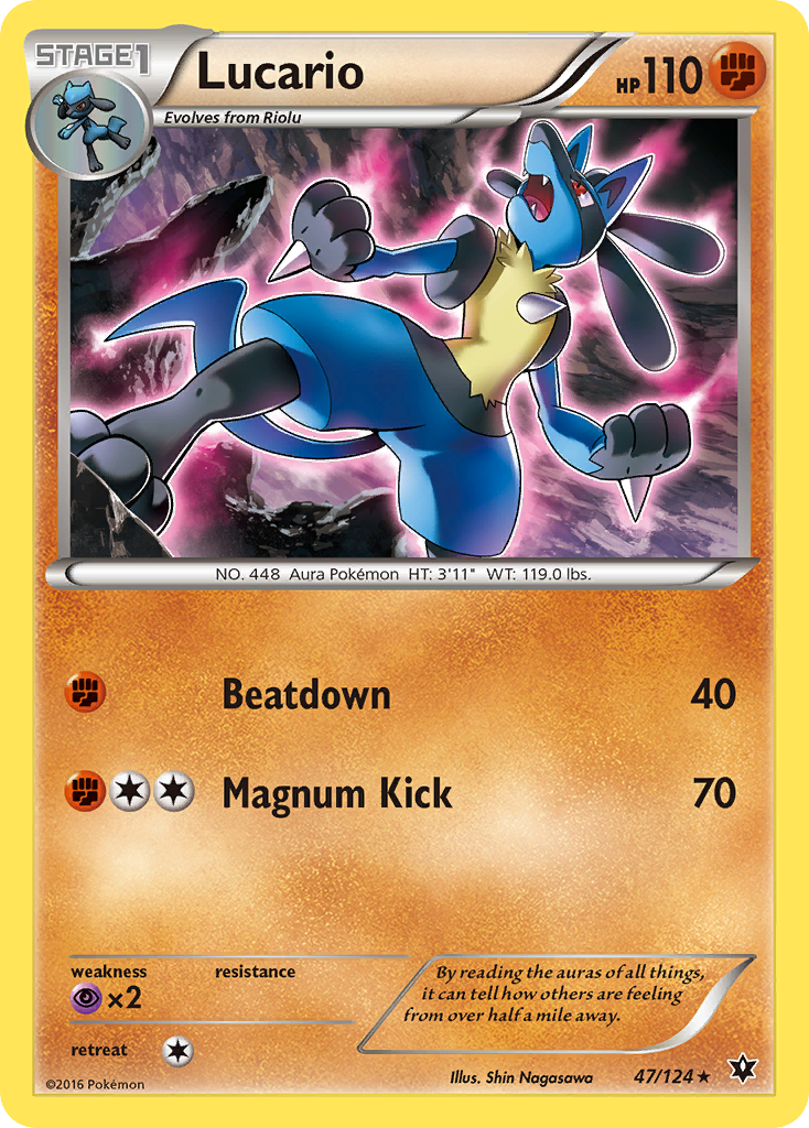 Lucario – Fates Collide 47/124 Pokémon card