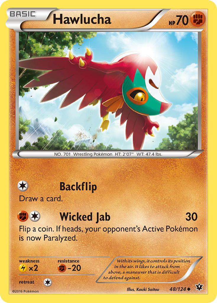 Hawlucha – Fates Collide 48/124 Pokémon card