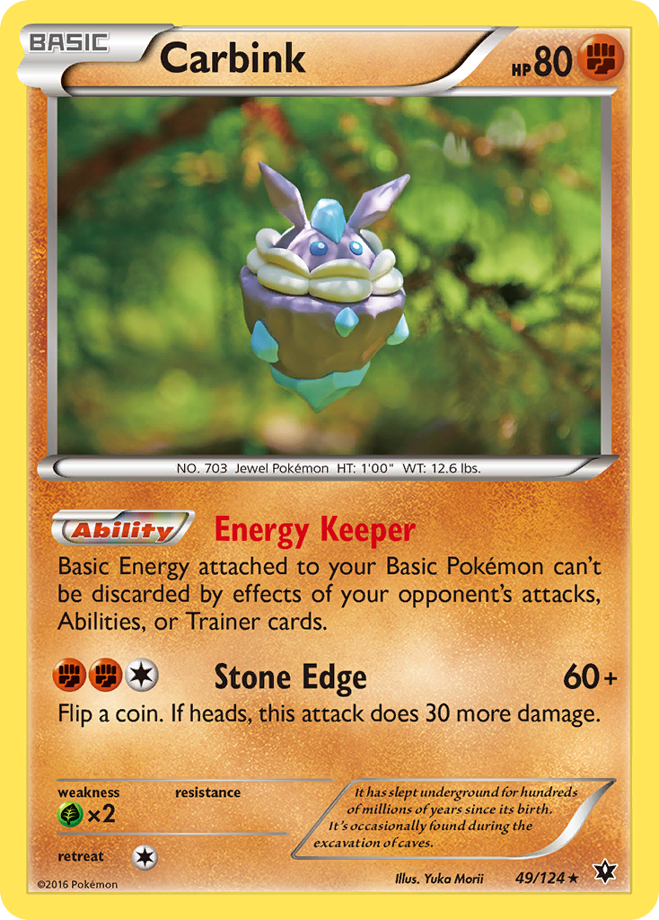 Carbink – Fates Collide 49/124 Pokémon card