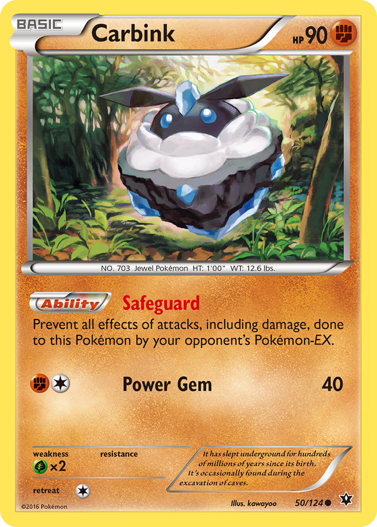 Carbink – Fates Collide 50/124 Pokémon card