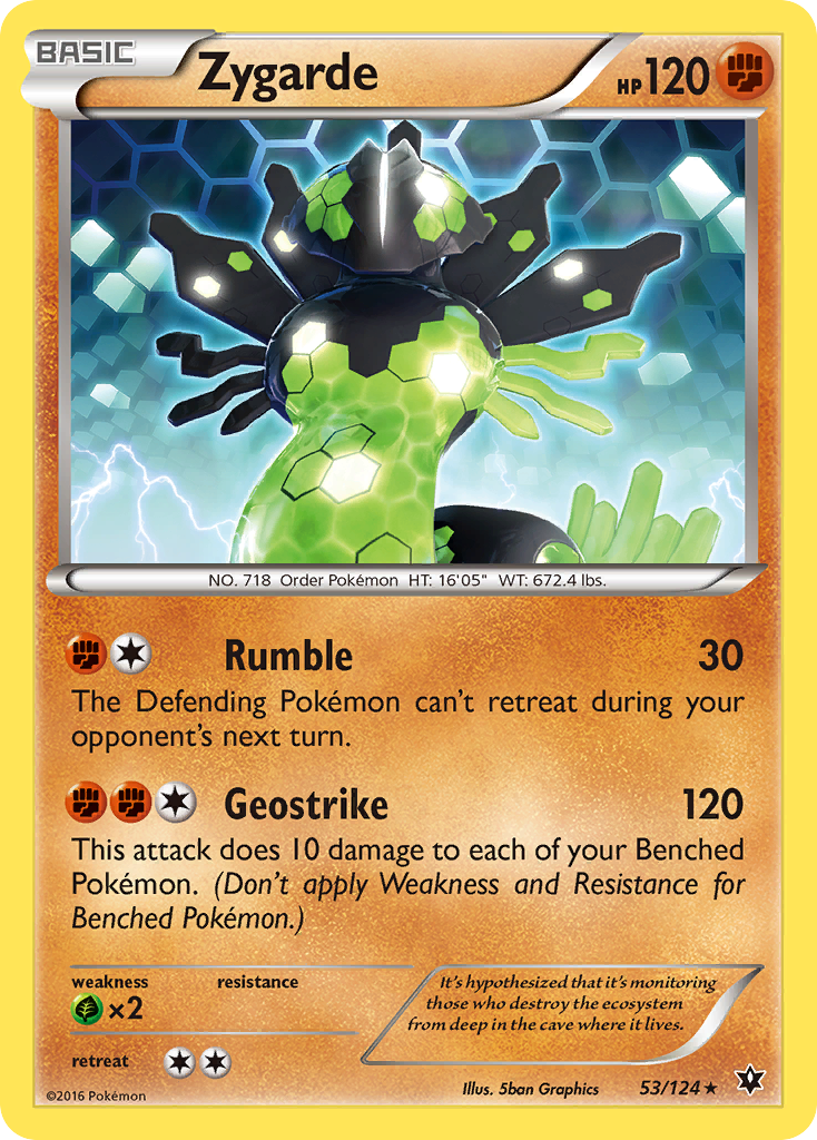 Zygarde – Fates Collide 53/124 Pokémon card