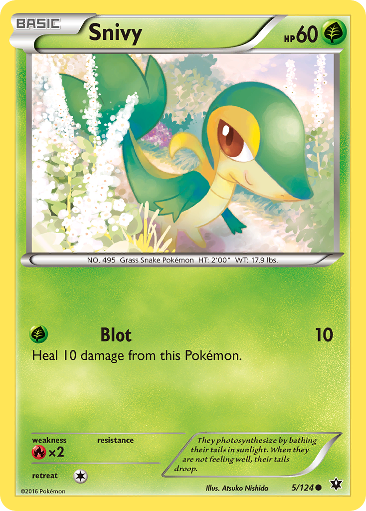 Snivy – Fates Collide 5/124 Pokémon card