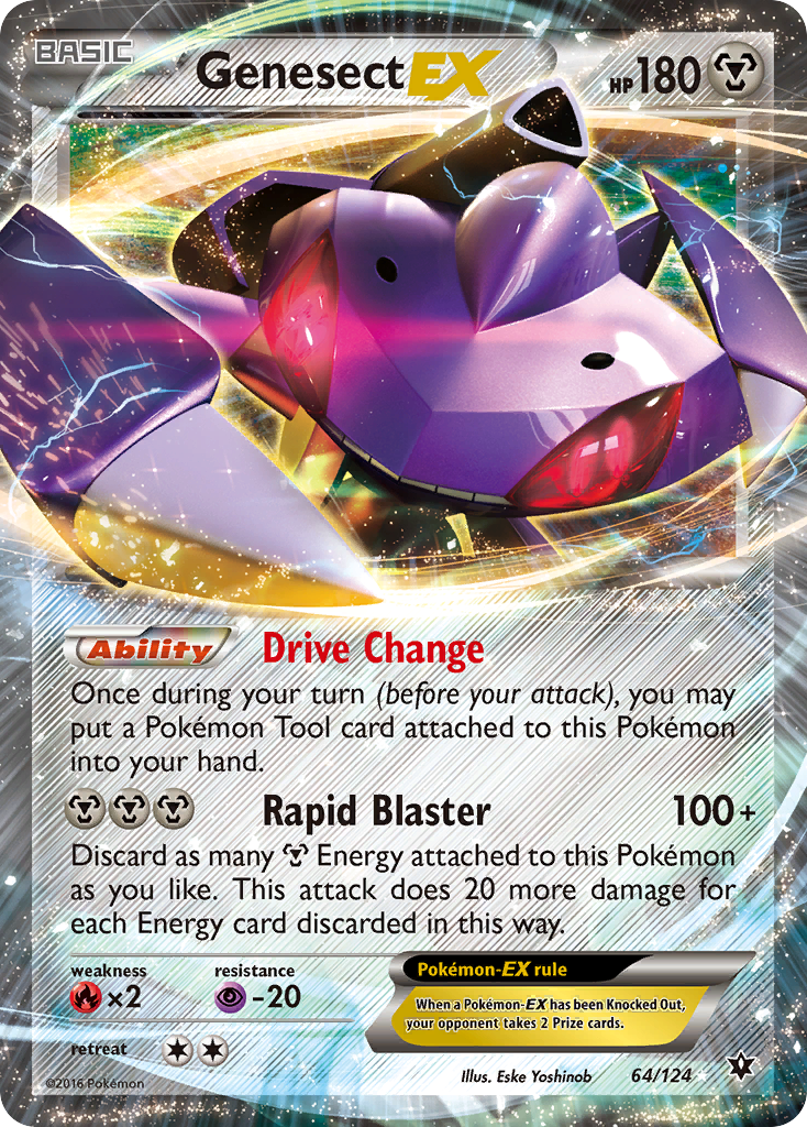 Genesect-EX – Fates Collide 64/124 Pokémon card