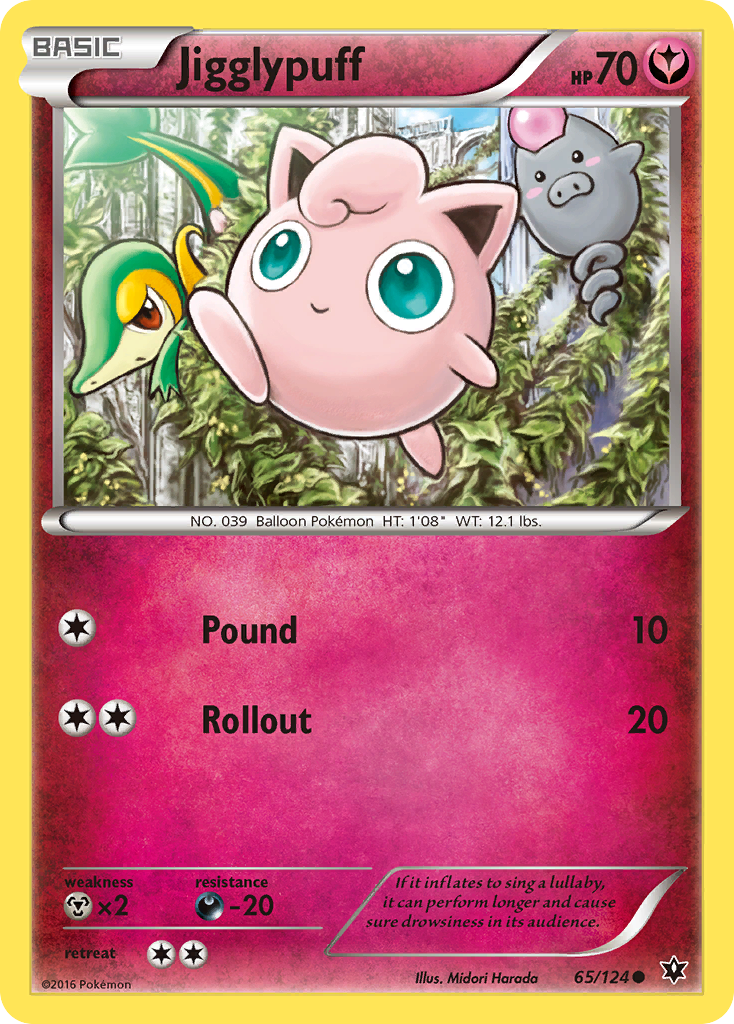 Jigglypuff – Fates Collide 65/124 Pokémon card
