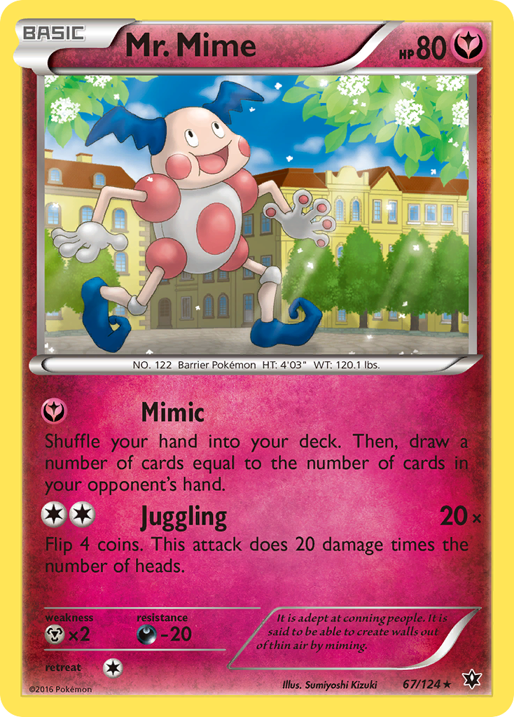 Mr. Mime – Fates Collide 67/124 Pokémon card