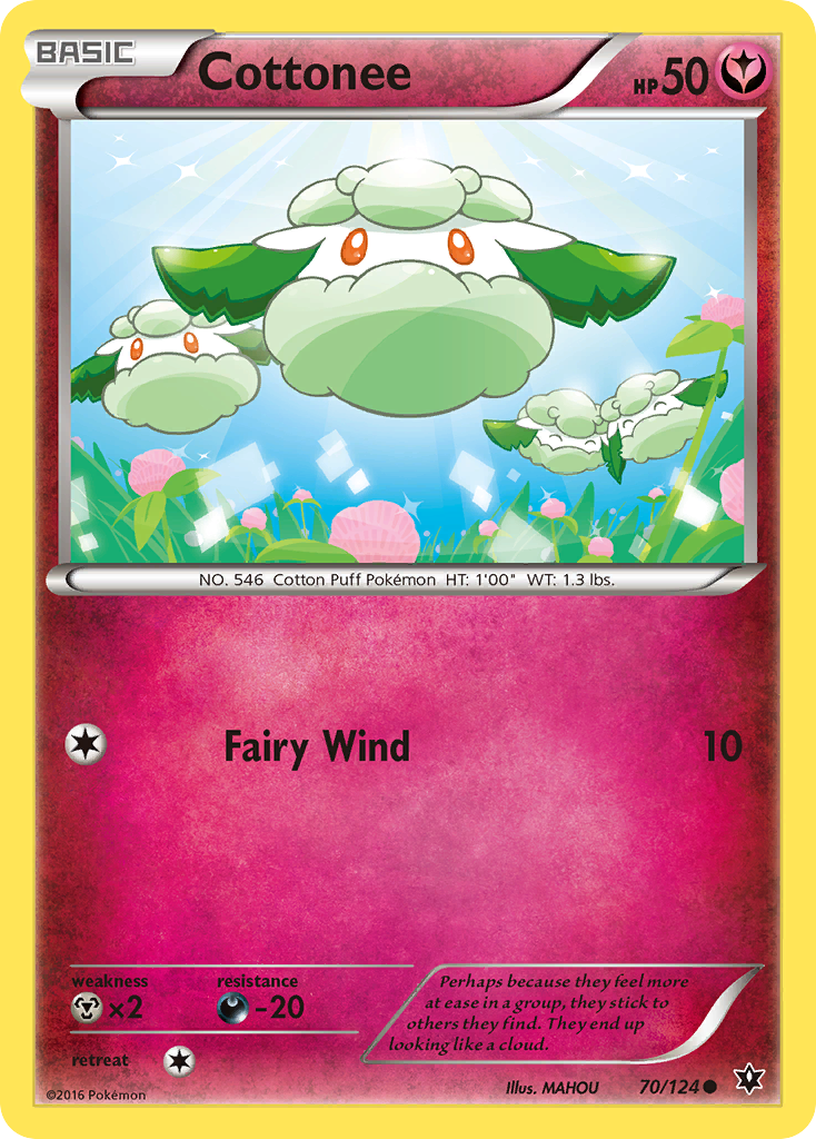 Cottonee – Fates Collide 70/124 Pokémon card