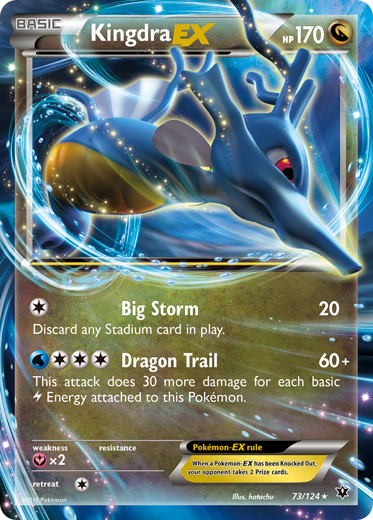 Kingdra-EX – Fates Collide 73/124 Pokémon card