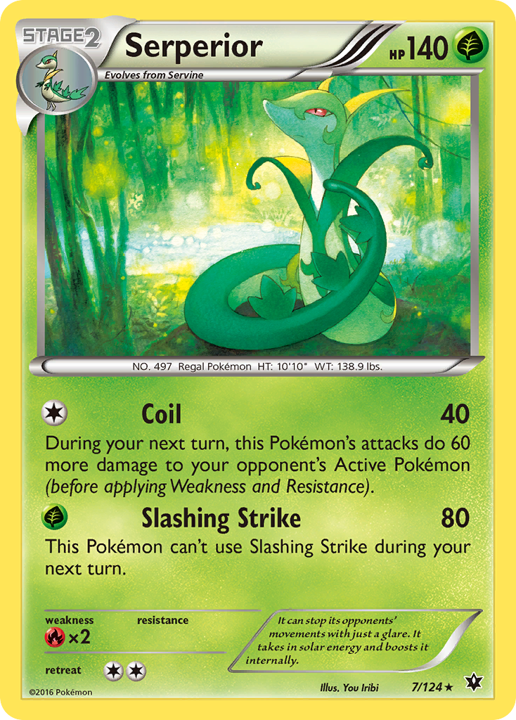 Serperior – Fates Collide 7/124 Pokémon card