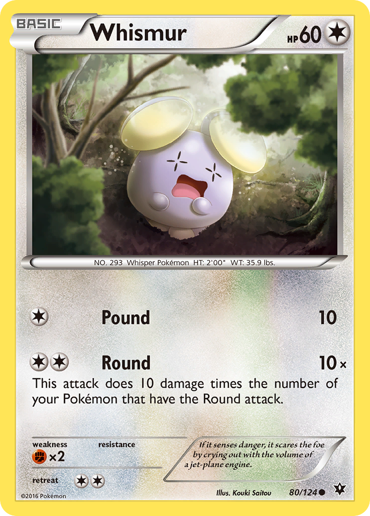 Whismur – Fates Collide 80/124 Pokémon card