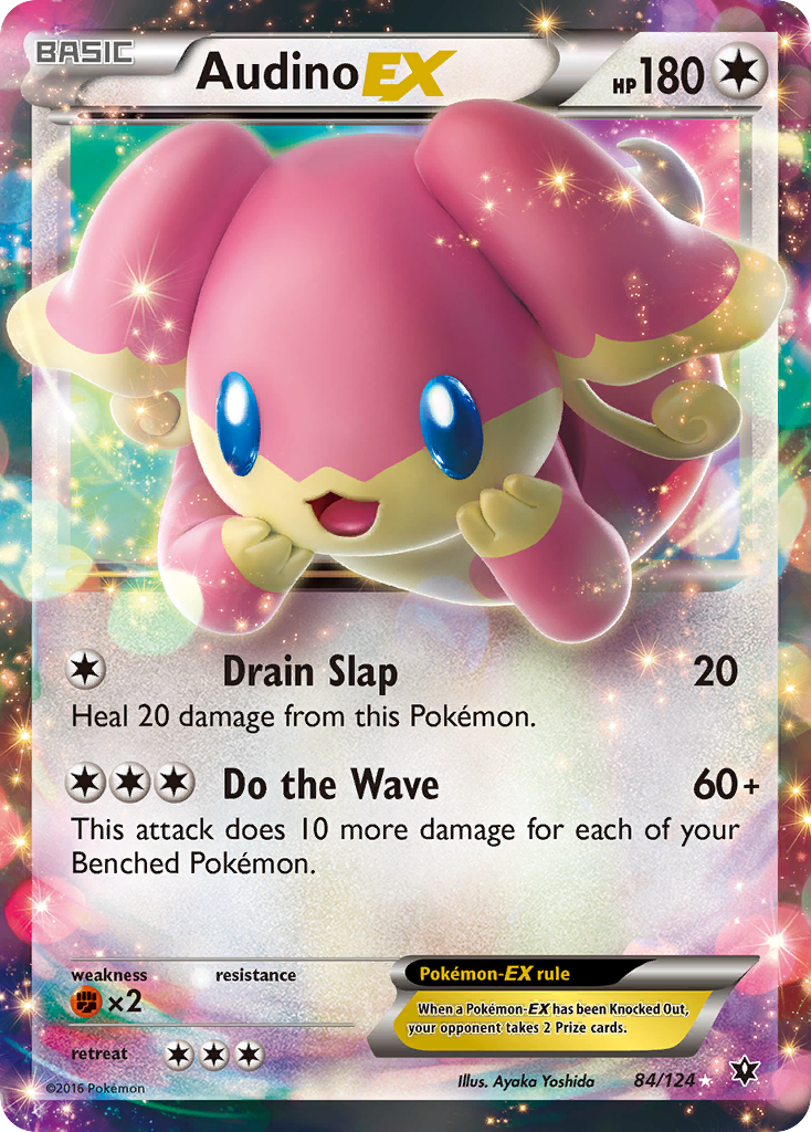 Audino-EX – Fates Collide 84/124 Pokémon card
