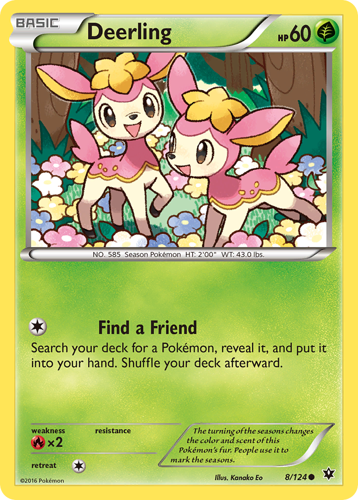 Deerling – Fates Collide 8/124 Pokémon card