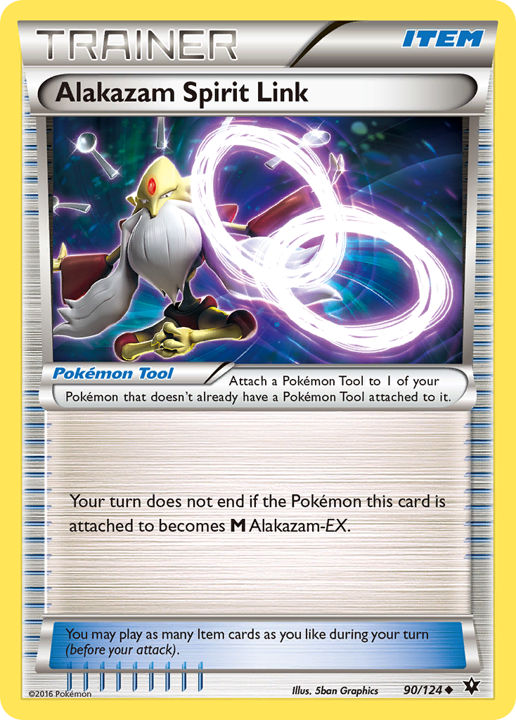 Alakazam Spirit Link – Fates Collide 90/124 Pokémon card